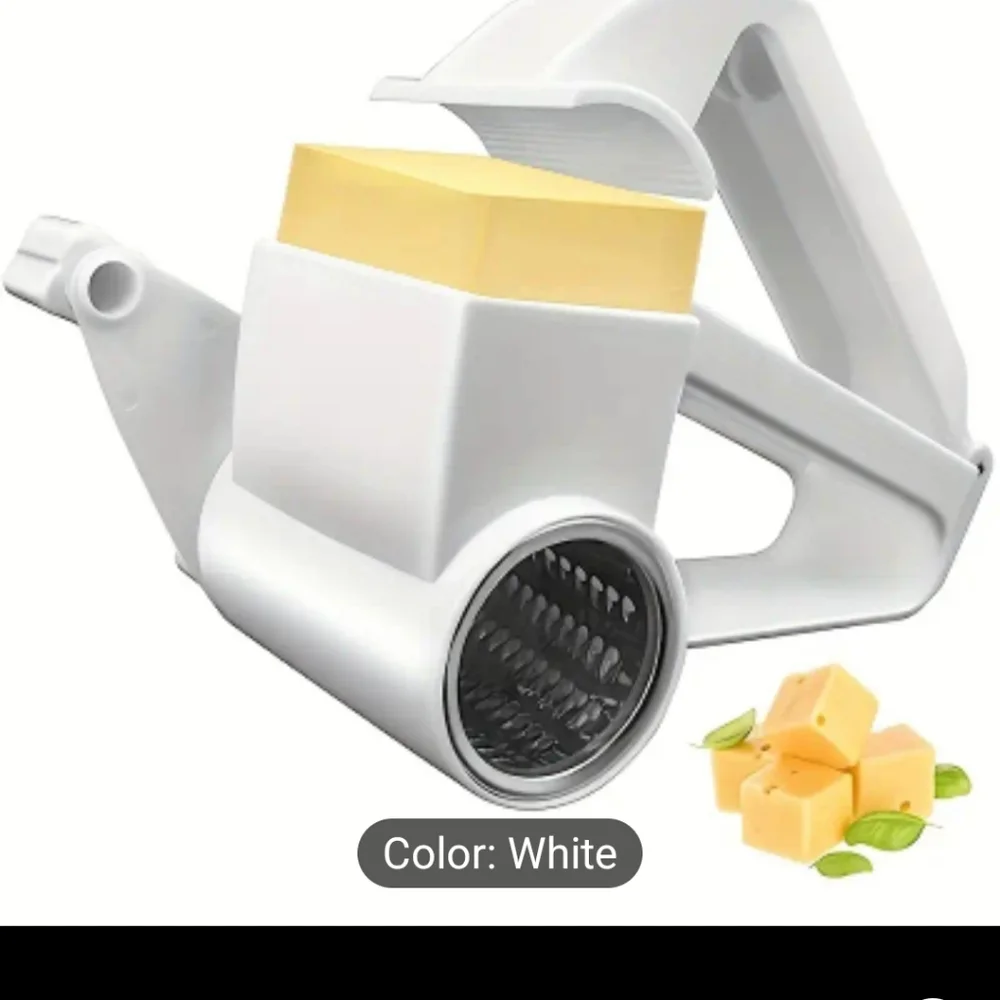 Brand new white plastic grater.  Easy use. Easy clean